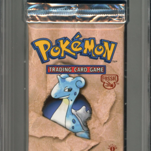 Pokemon 1st Edition Fossil Pack Lapras Art PSA 9