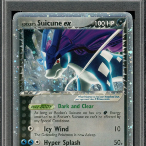 Pokémon EX Rocket Returns Suicune PSA 8
